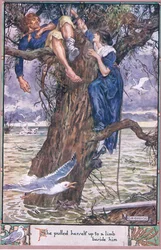 She Pulled Herself Up to a Limb Beside Him